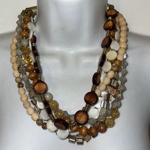 Beautiful necklace beaded layered